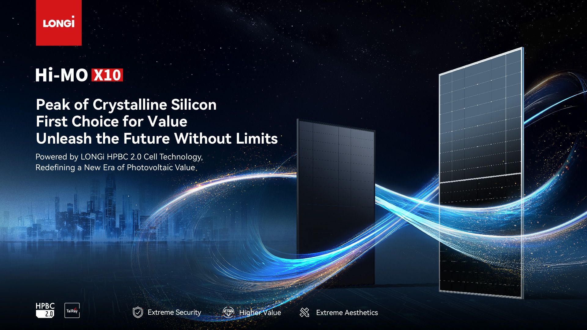 Panel solar Longi HIMO X10 BC